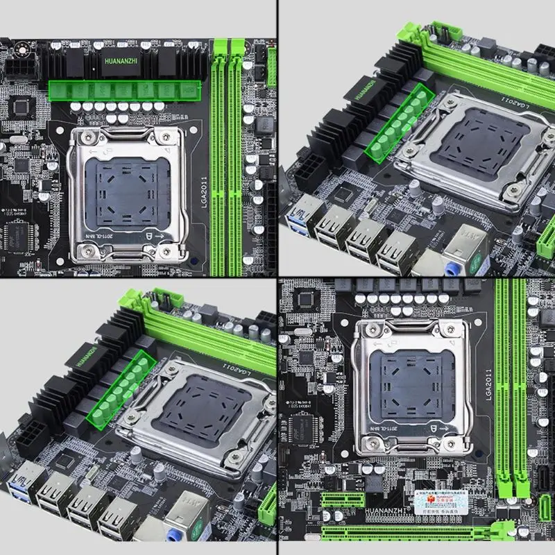 Huananzhi X79 материнская плата LGA 2011 USB3.0 SATA3 поддержка регистровая и ecc-память памяти и процессор Xeon E5 материнская плата