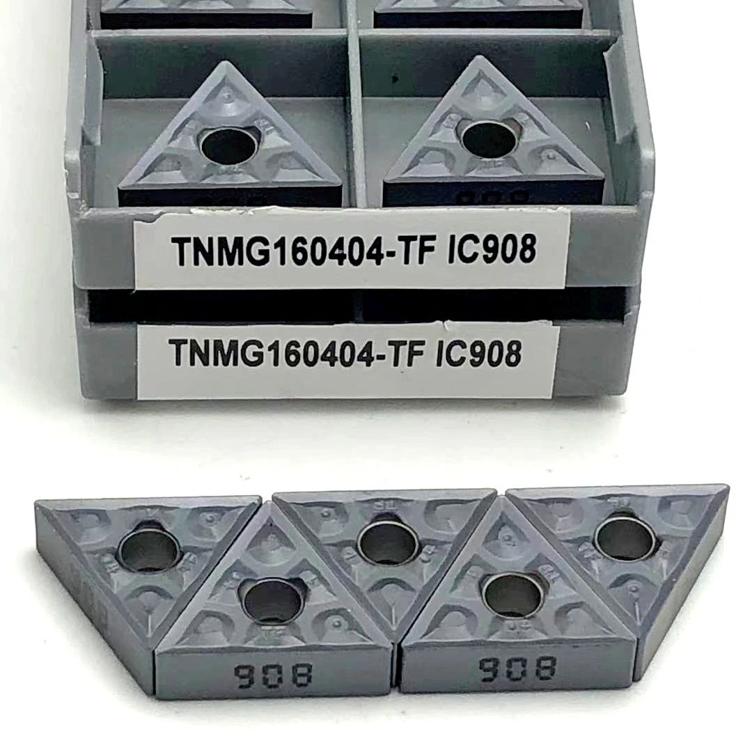 Резец TNMG160404 TF IC908 для станков с ЧПУ резец наружной обточки твердосплавная режущая