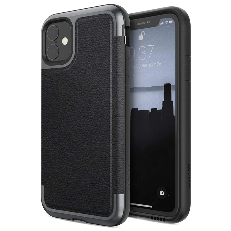 X-Doria Defense Prime чехол для телефона для iPhone 11 Pro Max военный класс падение протестированный чехол для iPhone 11 Pro Алюминиевый Чехол - Цвет: Black