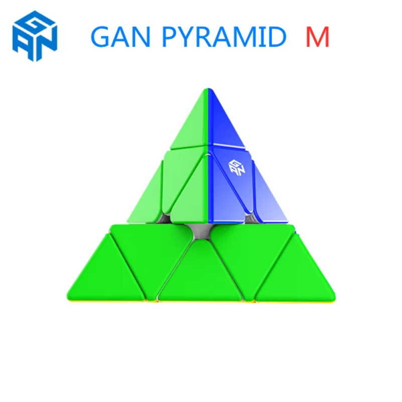 Profissional de Pirâmide Gan de 3x3x3 e 3×3 Gan de 3x3x3 Cubo Mágico Magnético