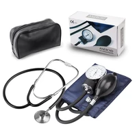 manual blood pressure monitor diastolic medical doctor stethoscope aneroid bp adult sphygmomanometer cuff home health monitor