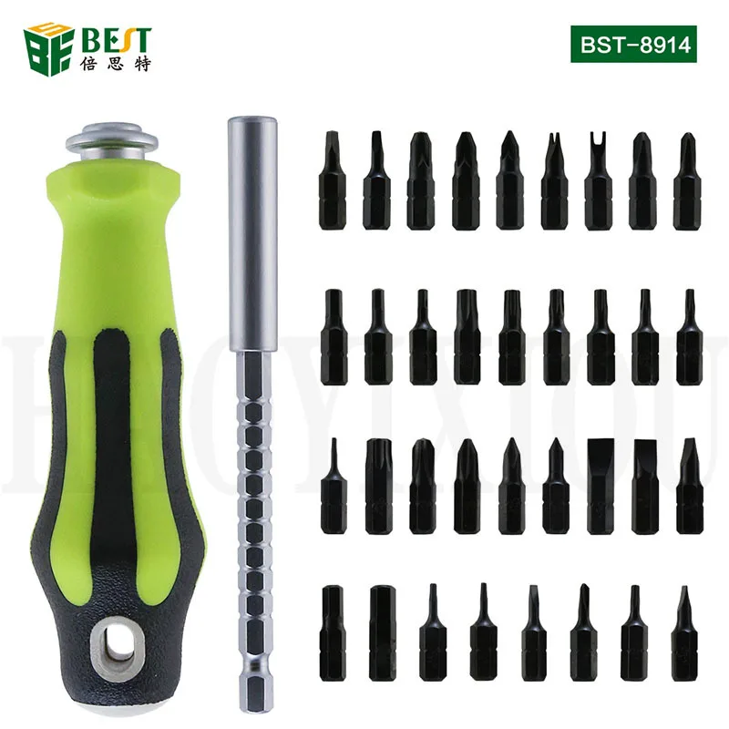 BST 8914 Набор отверток для компьютера ручные инструменты 37 шт. набор магнитных