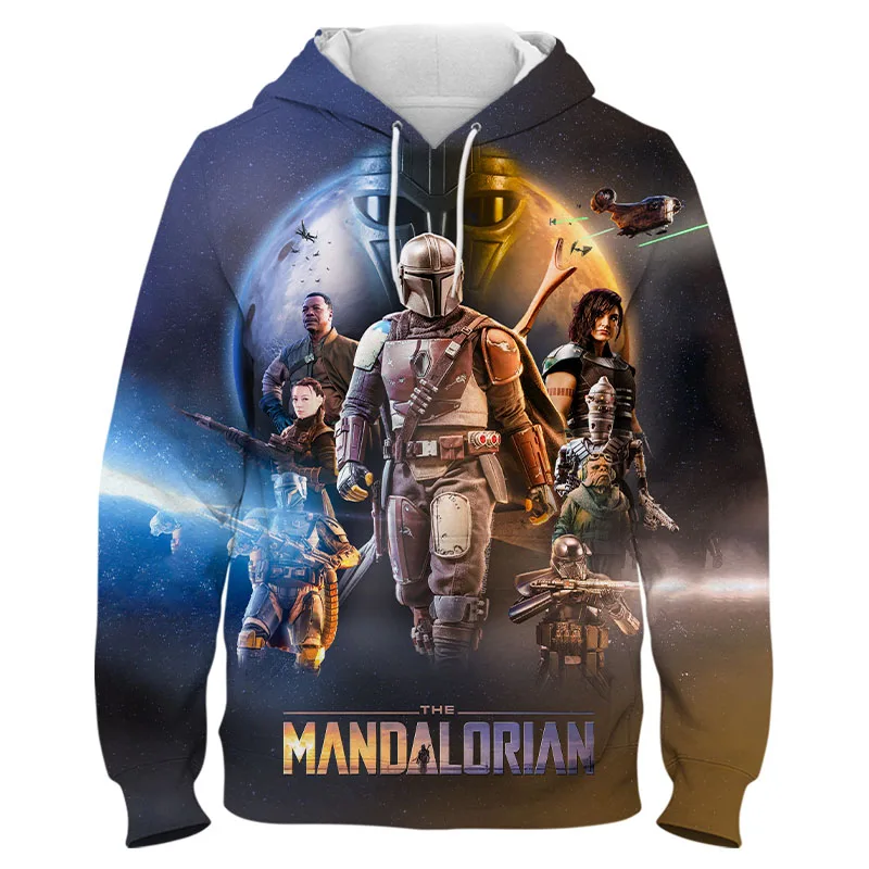 Толстовки с капюшоном в стиле мандалор пуловер 3D принтом повседневная одежда