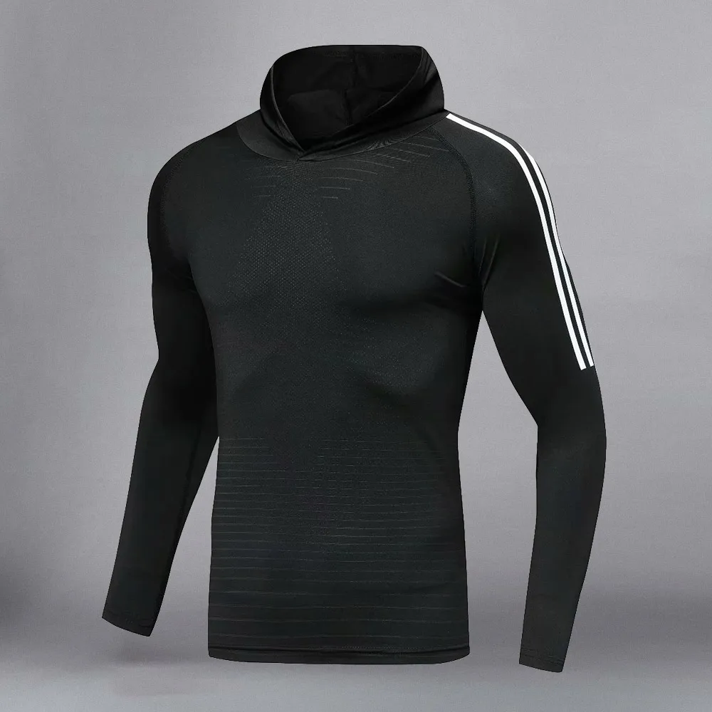 Tops - black YD-FU, мужская спортивная одежда для фитнеса, тренажерного зала, тренировочная одежда, спортивные костюмы для бега, спортивная одежда, сухая посадка - Цвет: Tops - black