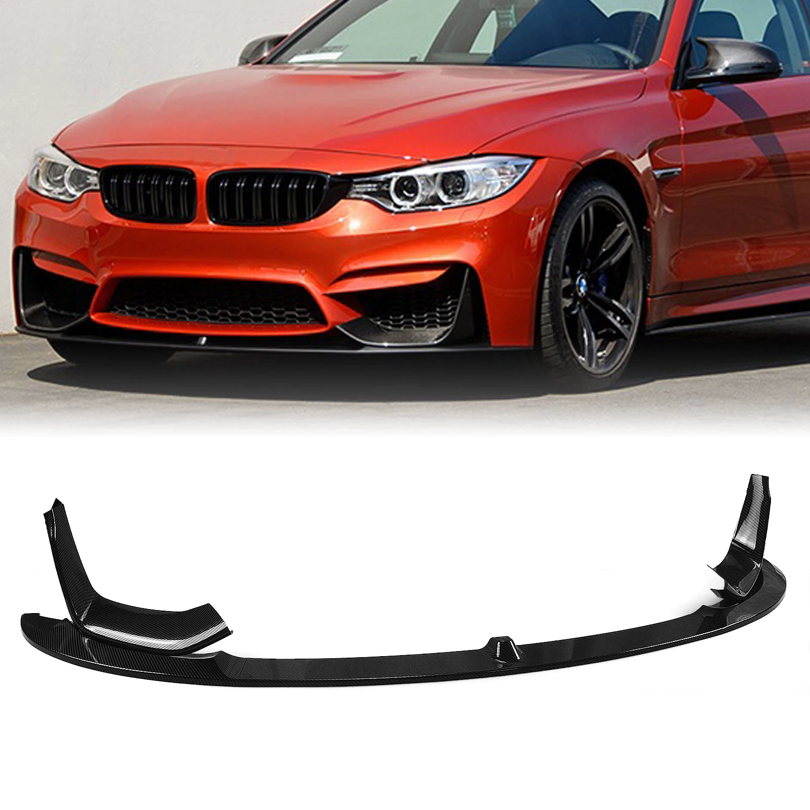 Передний бампер спойлер для BMW F80 M3 F83 F82 M4 2015-2020 только из углеродного волокна