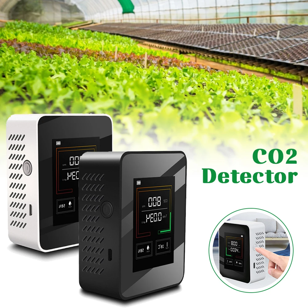 

Portable co2 ppm meters carbon dioxide detector co2 TVOC HCHO AQI monitor multi gas analyzer