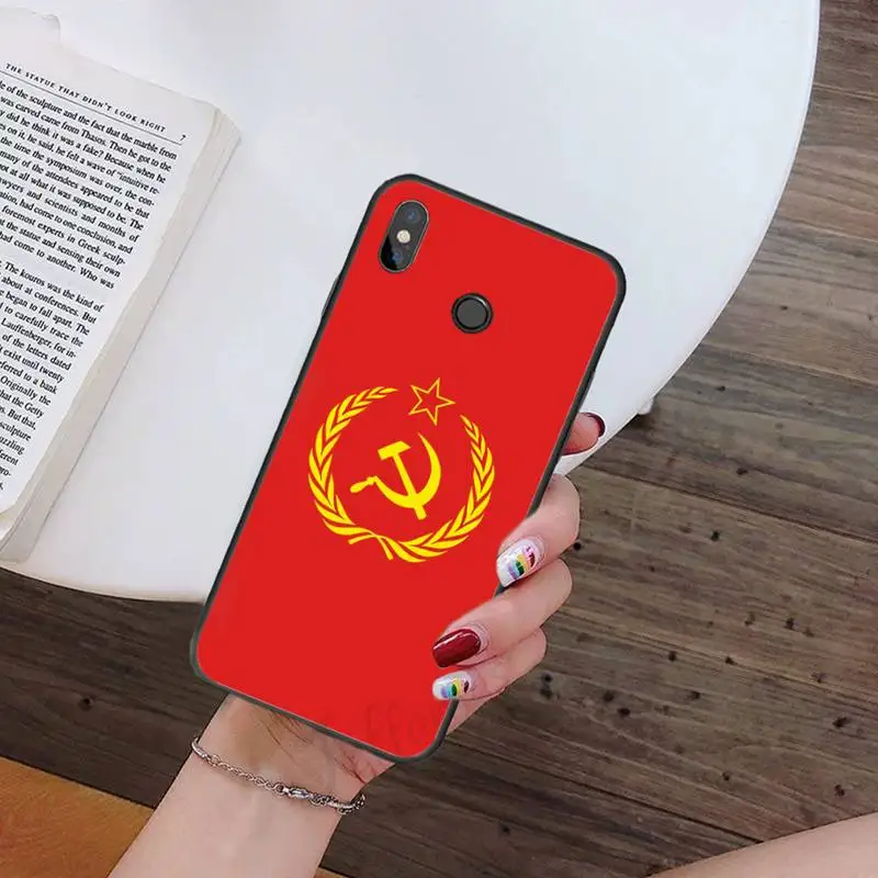 

Soviet Union USSR Flag Phone Case For Xiaomi Redmi note 7 8 9 t k30 max3 9 s 10 pro lite