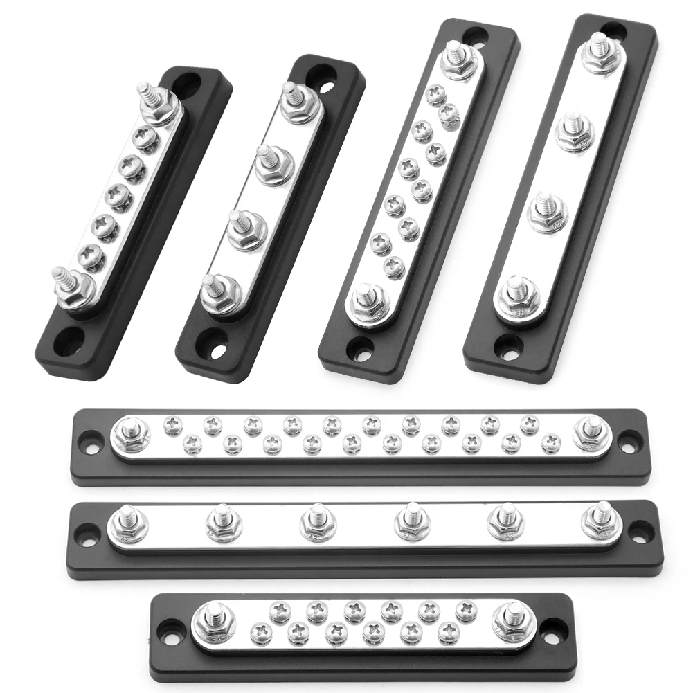 

Bus Bar for Truck Boat RV 48V 100 150 Amp Busbar Buss Bar with Clear Transparent Marine Power Distribution Terminal Block