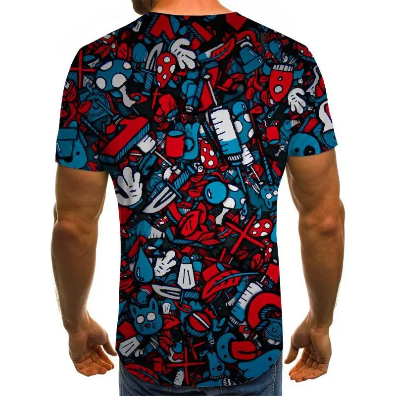 

2020 new 3D men's T-shirt time-space tunnel graphic T-shirt men's casual tops summer fashion O-neck shirt plus size streetwear