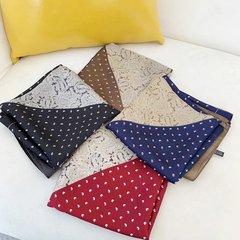 

Fashion Print Scarf Women 2021 New Hijab Square Silk Scarves Neckerchief Soft Bandana Female Neck Scarves Winter Shawl 70*70cm