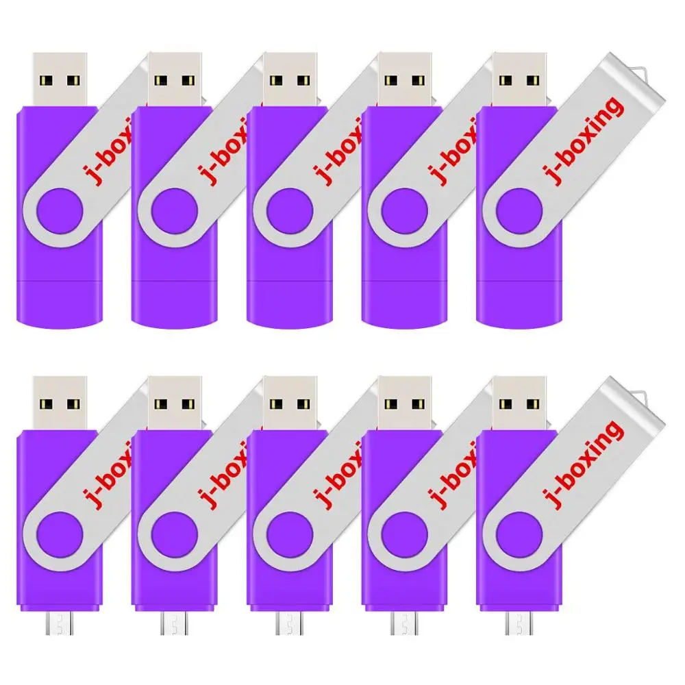 Металлический флеш накопитель J boxing OTG 64 ГБ два порта USB|USB флэш-накопители| |