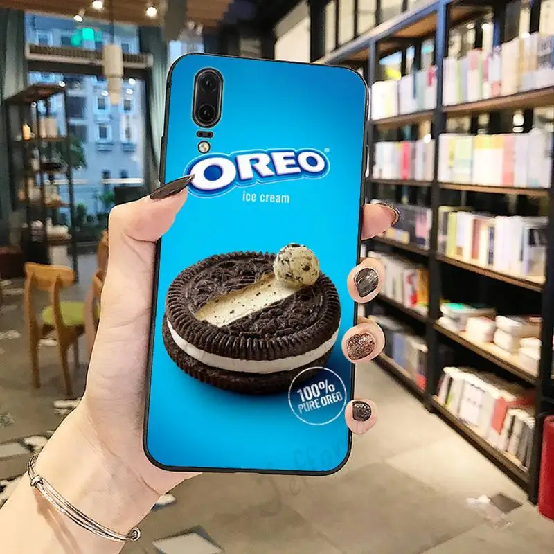 

Oreo Milk chocolate Biscuits Phone Case For Huawei honor Mate P 10 20 30 40 Pro 10i 9 10 20 8 x Lite Anti-fall mobile cover