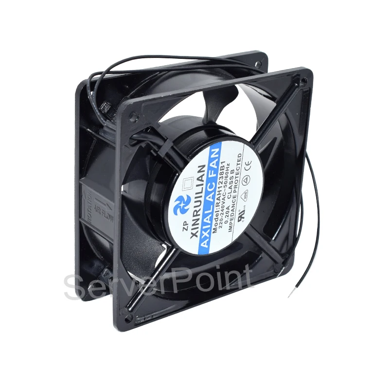 Хорошо протестированный охлаждающий вентилятор XINRUILIAN RAH1238B1 AC220-240V 12038 А два