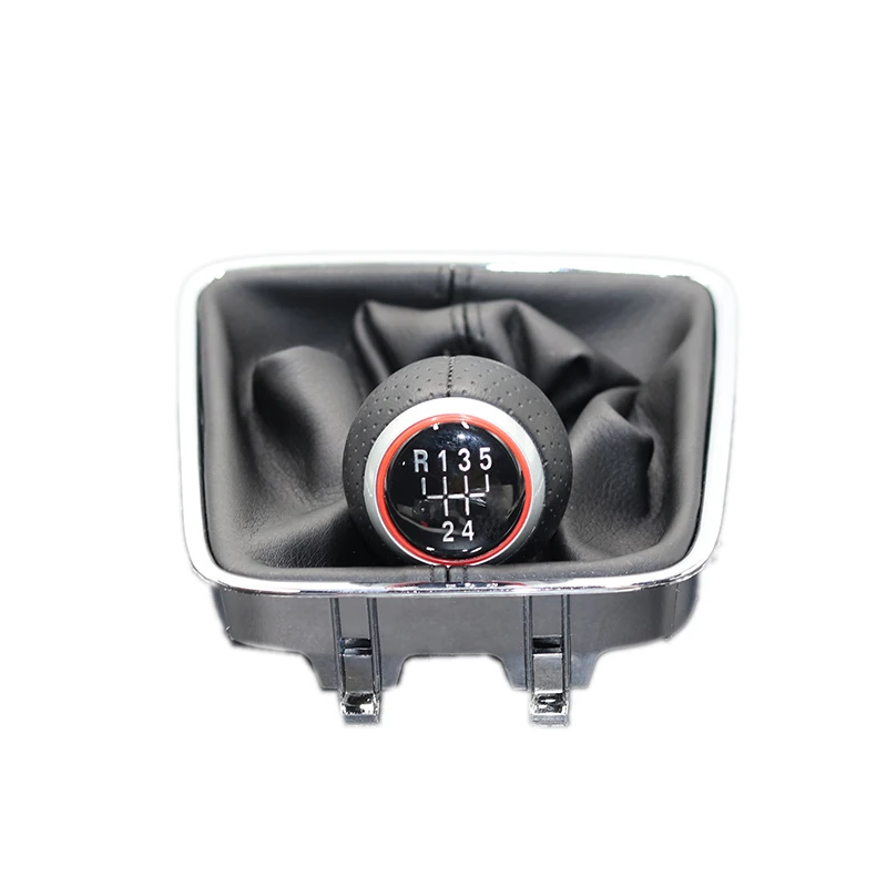 R12345 set Для VW Tiguan 5N 2007 2008 2009 2010 2011 автомобиля 5/6 Скорость автомобиля Шестерни переключатель ручки для включения и выключения с свободного кроя из искусственной кожи - Название цвета: R12345 set