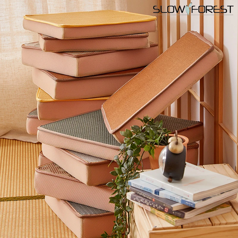 

Подушка из пены с эффектом памяти, утолщенная однотонная льняная ткань, подушка на сиденье, подушка на спинку стула, мягкая защитная подушка...