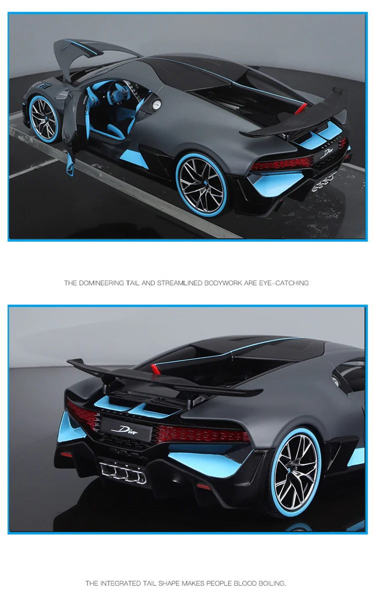 Изысканный подарок 1:18 Bugatti Divo модель спортивного сплава автомобиля, высокая модель литья под давлением, расширенная коллекция