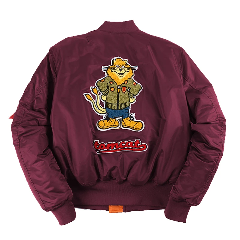 Мужская куртка бомбер с вышивкой из синели большие размеры|Мужские куртки| |