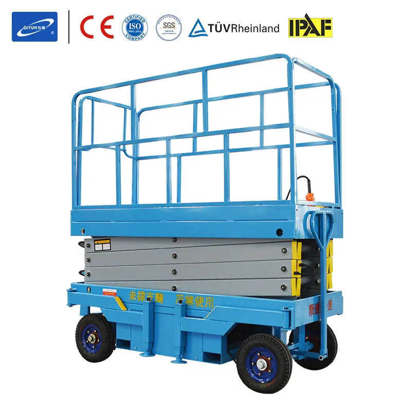 Гидравлическая электрическая ножничная подъемная платформа 9 м 24 В постоянного