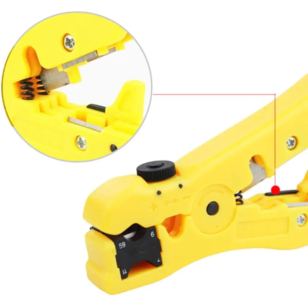 ZoeRax Universal Wire Stripper Cutter for UTP Cat5 Cat6 Coaxial Cables Description Image.This Product Can Be Found With The Tag Names Cable stripper cutter utp, Utp cable stripping tool, Utp cat6 cable stripper, Wire stripper tool utp