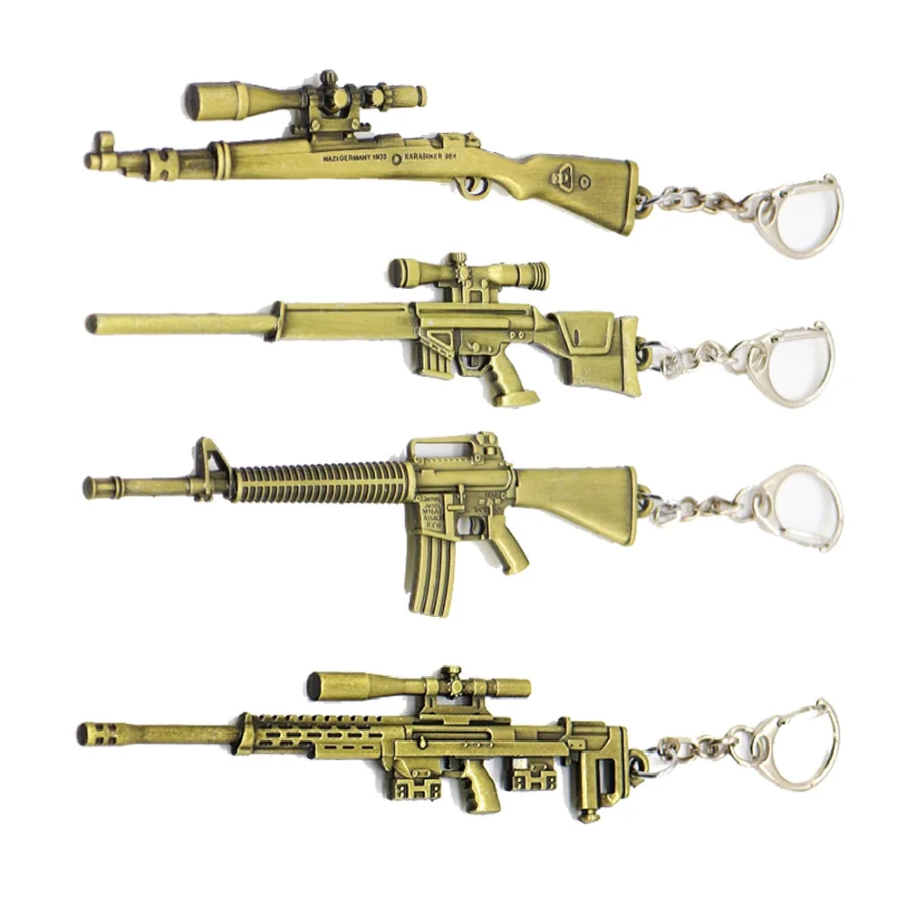 Популярная игра PUBG брелок Pandent PlayerUnknown's Battlegrounds снайперская пушка кольцо для