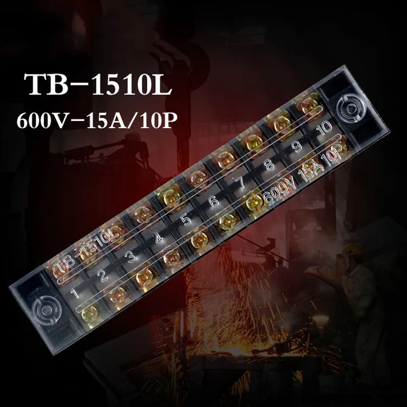 

Двойной ряд Винтовые клеммы Газа TOUCHBeauty TB-1510 600V 15A 10 позиций