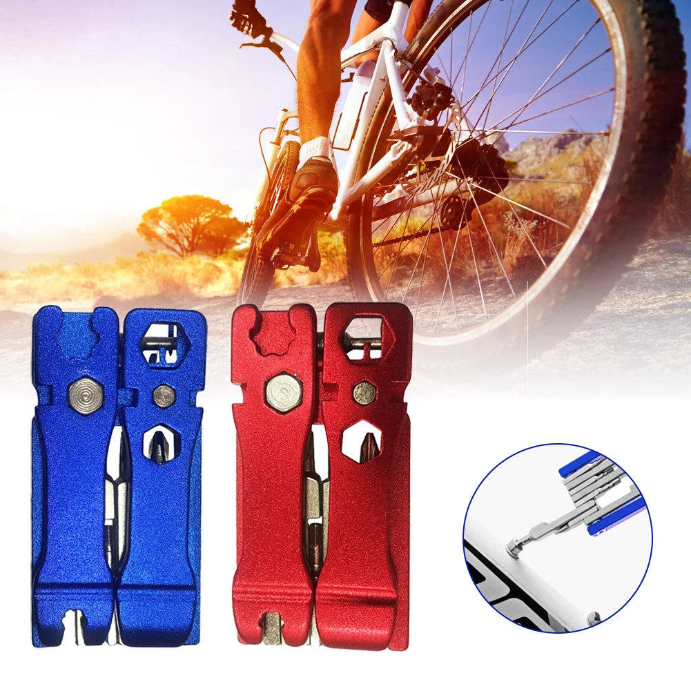 

20-in-1 Bicycle Repair Tool Pocket Portable Bike Repair Tool Bike Spoke Wrench Maintenance Fix Mini Set for Road Mountain Bikes