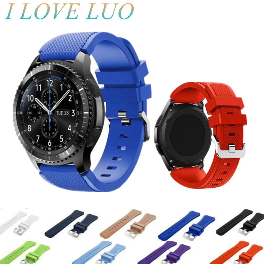 Gear S3 ремешок для samsung Galaxy watch 46 мм 42 мм S3 Frontier/Классический 22 мм ремешок для часов Силиконовый браслет huawei watch gt ремешок
