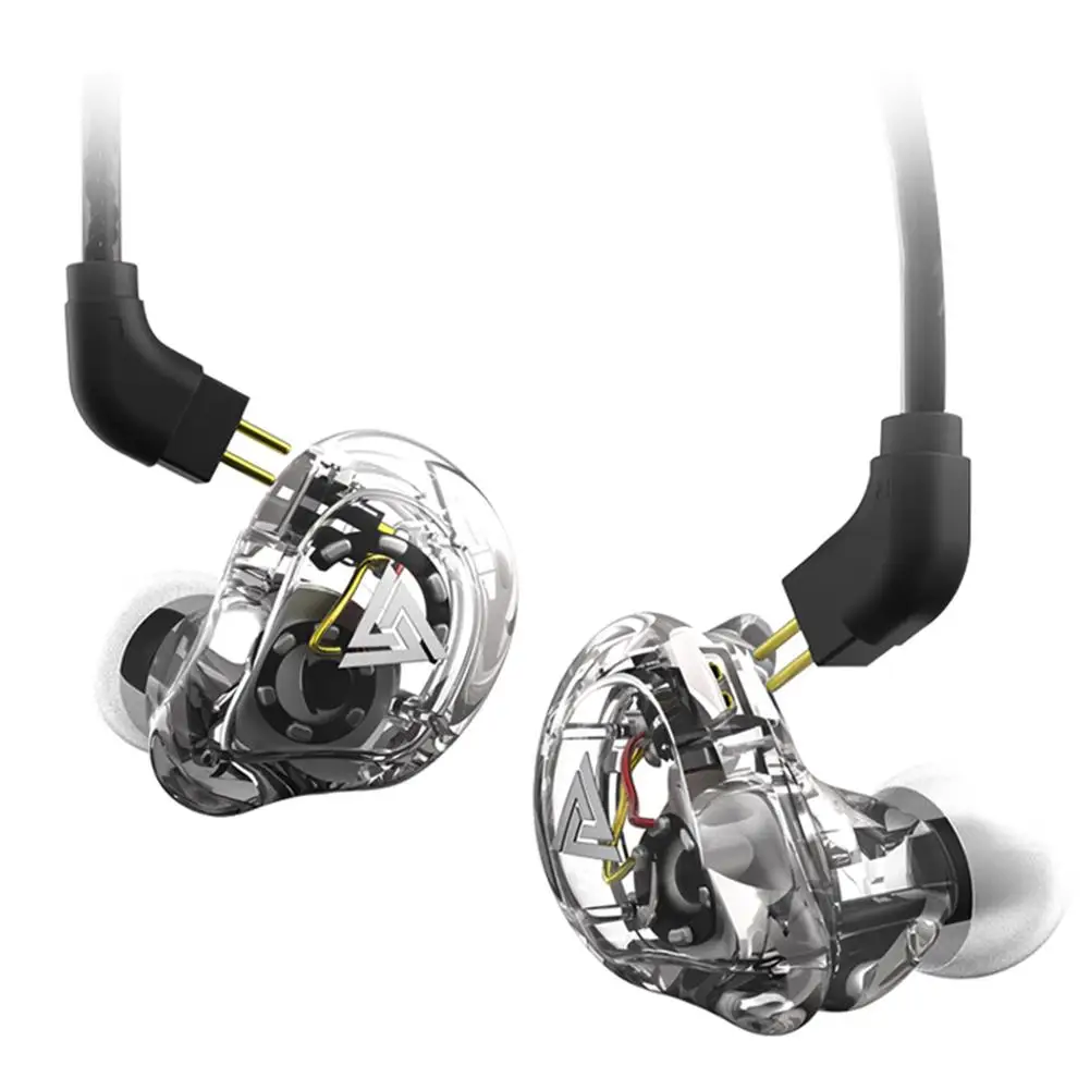 

QKZ VK1 Wired In-Ear Earphones Movings Coil Bass HiFi Earbuds Coaxial four-unit Sports Headphones with Microphone