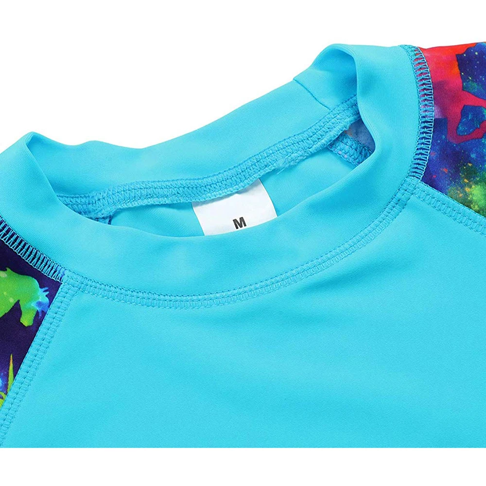 Купальный костюм для девочек подростков с единорогом комплект из 2 предметов: