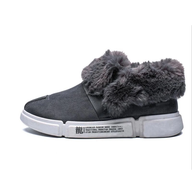 Модные зимние ботинки Новинка 2019 года теплая и грязная обувь из бархата для