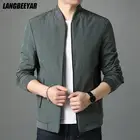 Новая брендовая Повседневная модная Осенняя ветрозащитная Мужская куртка, модная клетчатая ветровка, Высококачественная Мужская одежда на молнии 2022