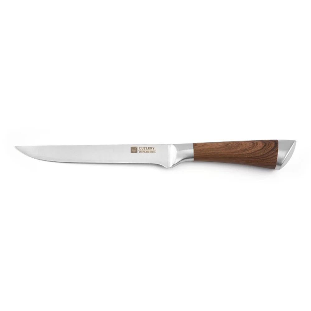 

Schnesland 6inch Boning Knife 3Cr13 Steel Knives with Horseshoe-Shaped Steel Handle
