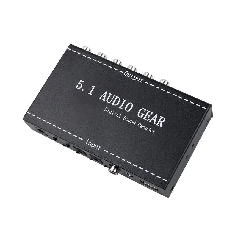 

5.1 o Gear 2 in 1 5.1 Channel AC3/DTS 3.5mm o Gear Digital Surround Sound Decoder Stereo (L/R) Signals Decoder HD Player