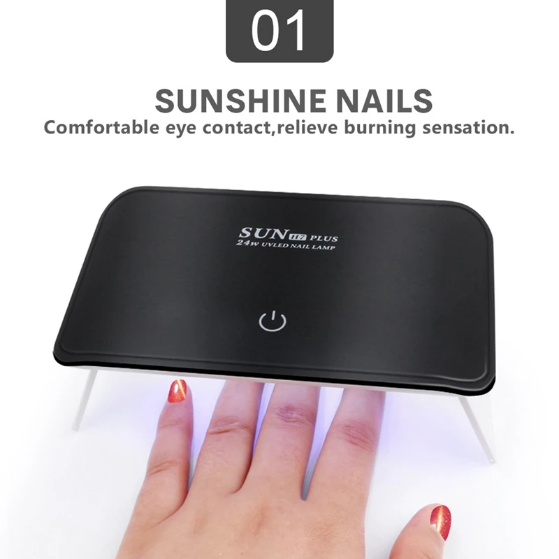 24 Вт светодиодный Сушилка для ногтей лампа УФ-гель акриловая отверждающая