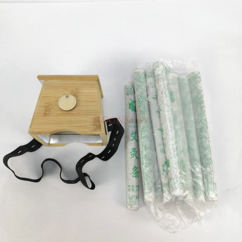 

Moxibustion Box Bamboo Moxa Roll Stick Holder Case Massager Body Device Tool Treatment Therapy For Arm Leg Abdomen Massage