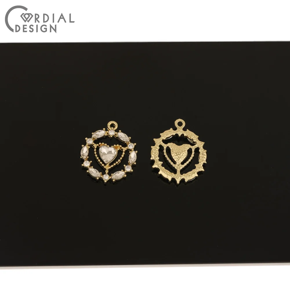 

Cordial Design 50Pcs 20*23MM Jewelry Accessories/Hand Made/Rhinestone Charms/Round Shape/Imitation Pearl/DIY Making/Pendant