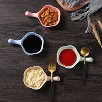 1pcs household soy tomato sauce salt vinegar flavor spices plate wheat straw bowls seasoning dish tableware small breakfast dish