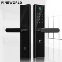 pineworld l5 smart lock with wifi app password rfid unlock smart door lock keyless entry fingerprint keyless door lock