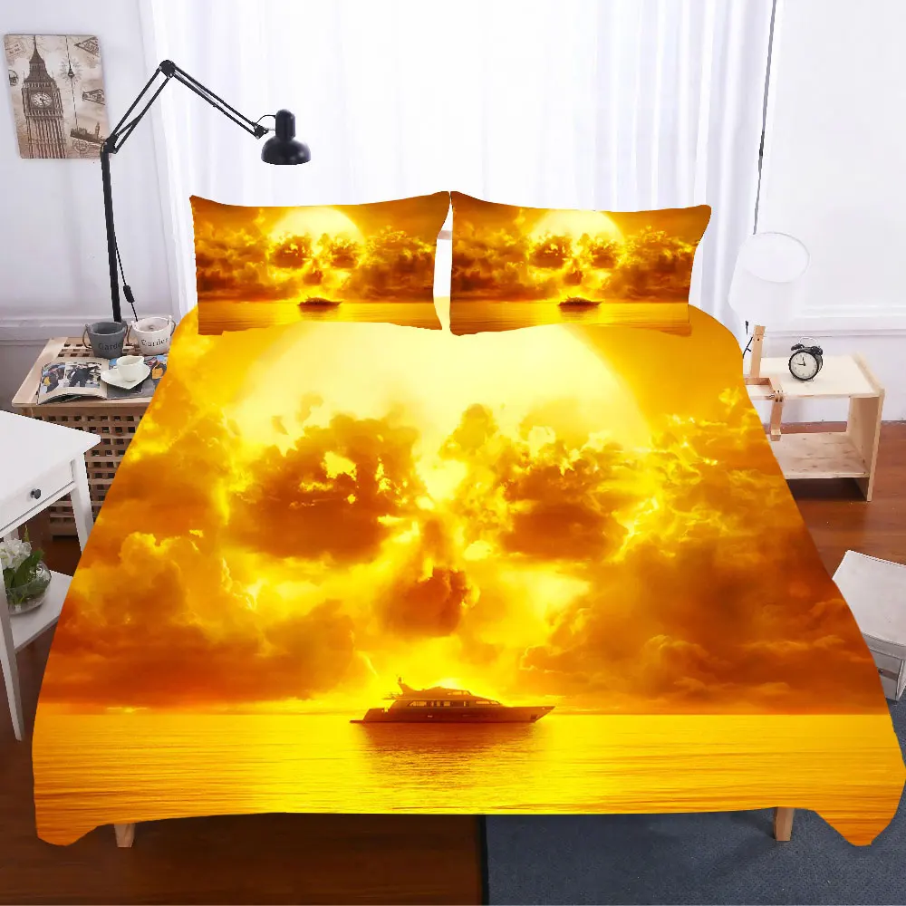 Хлопковый комплект постельного белья с принтом Ходячие мертвецы Королевский