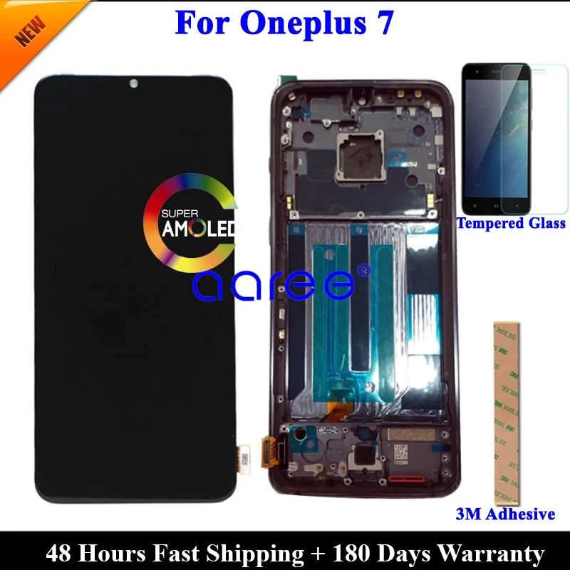 Супер AMOLED Оригинальный ЖК дисплей для Oneplus 7 lcd One plus экран сенсорный дигитайзер