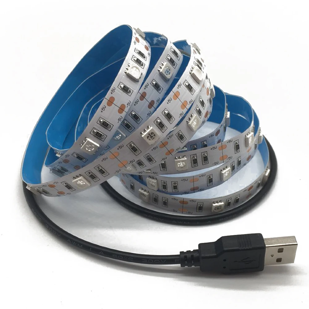 50 см 1 м 1,5 м 2 м USB СВЕТОДИОДНЫЙ УФ-лента лампа 5050 SMD 30 светодиодный s/m DC 5 В USB Ультрафиолетовый гибкий светодиодный свет IP30 IP65