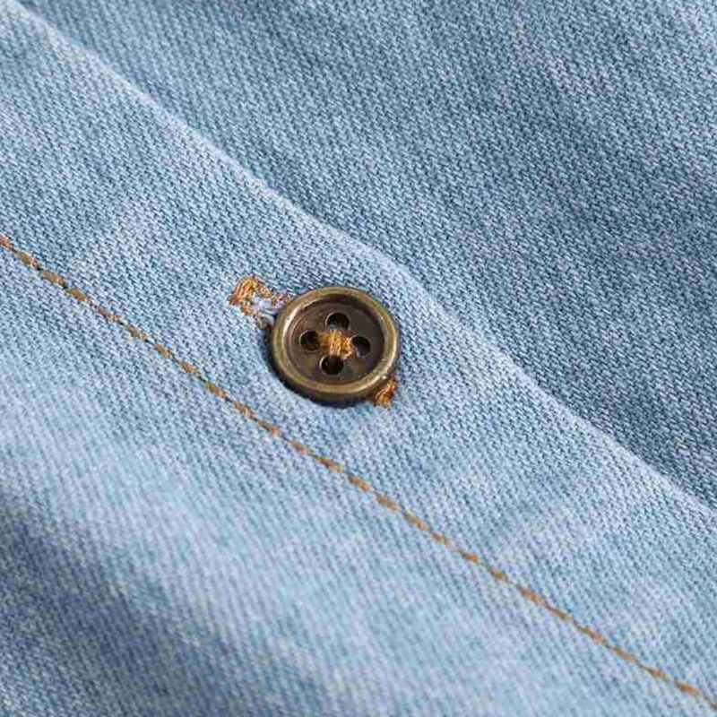 

Женский винтажный джинсовый нагрудник с искусственным воротником, Милая женская блузка со съемным вырезом, пуговицами и отворотами