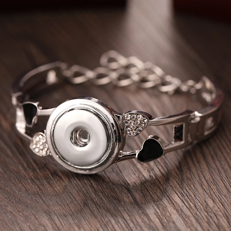 Новый женский винтажный металлический браслет с защелкой 18 мм подходит для