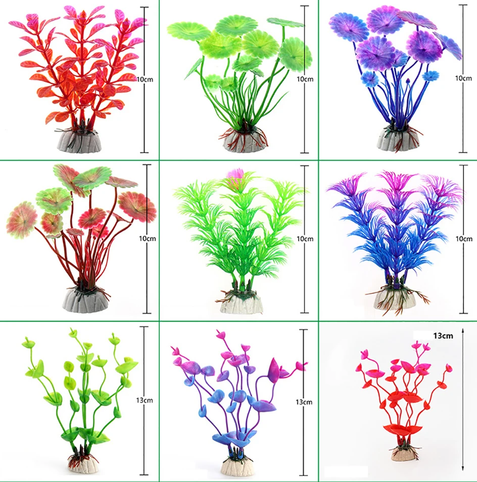 

5-12CM Aquarium Fish Tank Ornament Artificial Plastic Water Plant Grass Underwater Weed Landscape Decoration Aquarium Accessoire