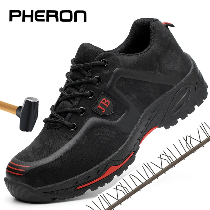 Новые защитные рабочие ботинки мужские со стальным носком Нескользящие уличные