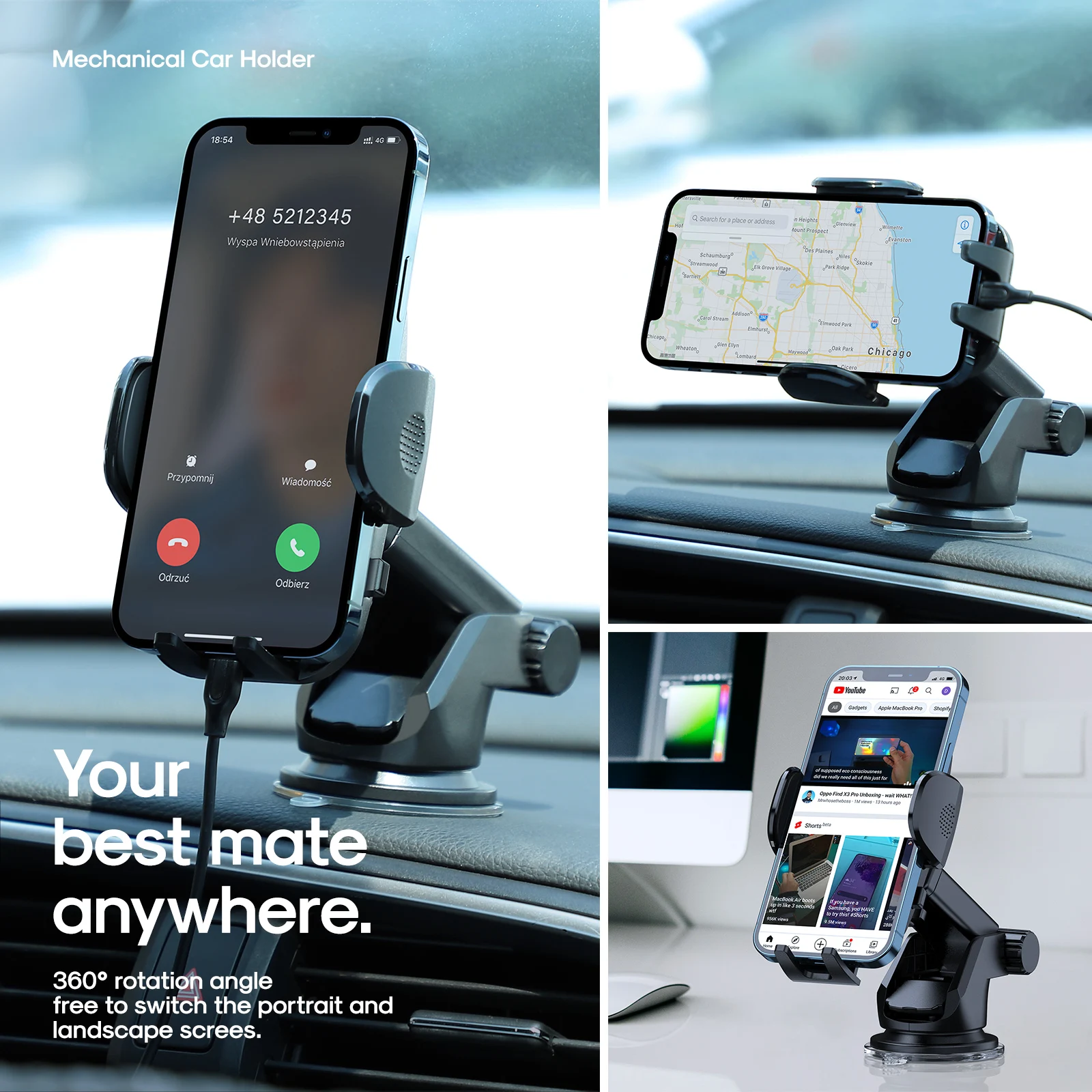 joyroom universal car phone holder for iphone 12 pro max dashboard air outlet mount stand mobile cell for iphone 12 11 xx max xi free global shipping
