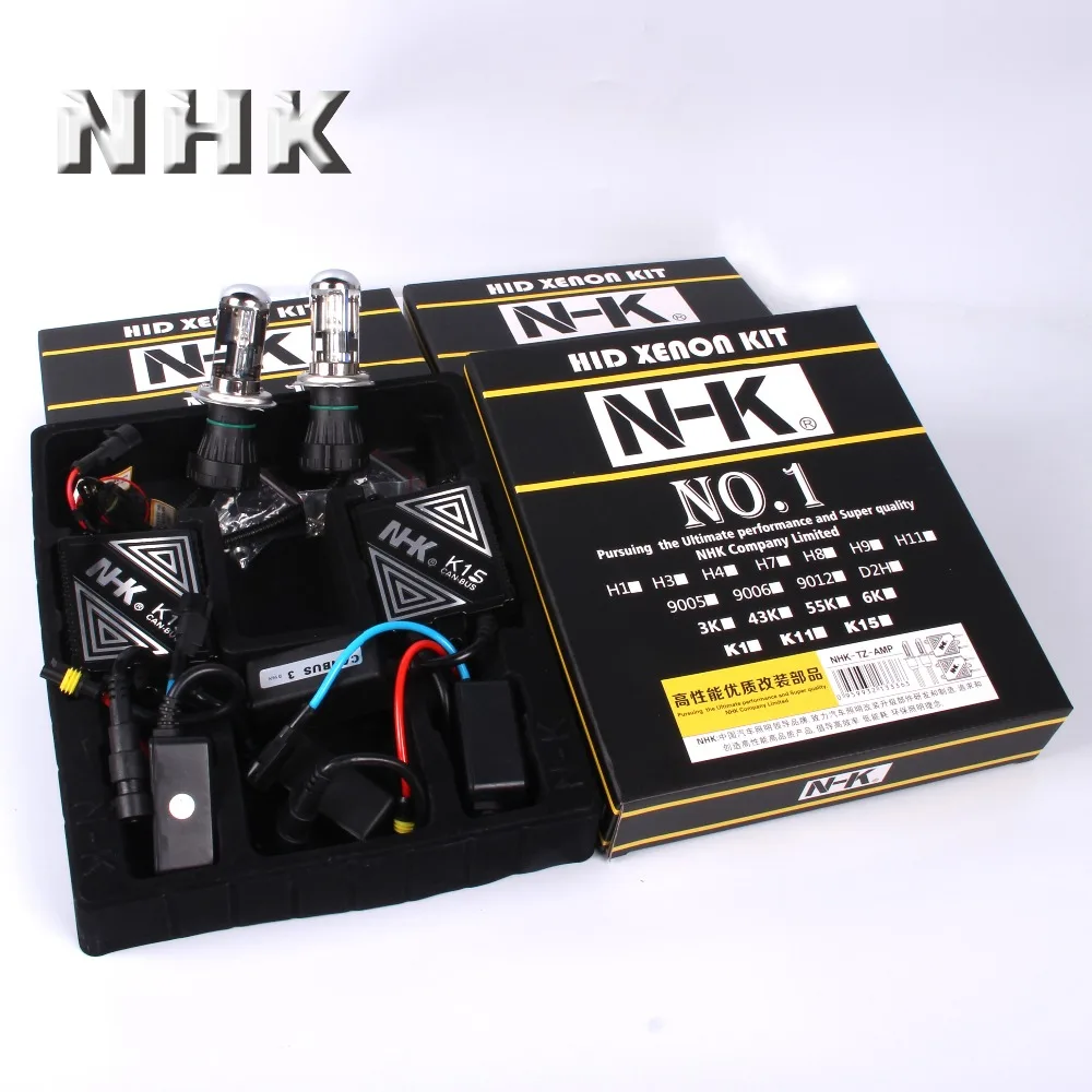 NHK N K K15 HID CAN шина набор ксеноновых фар H4 Hi Low лампочка 3000K/4300K/5500K/6000K автомобильные