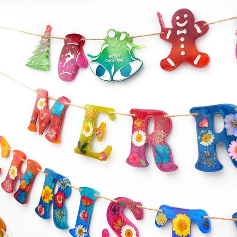 

Christmas Themed Stencil Silicone Letter Template Diy Decorative Craft Home Xmas Decor Accessory Новогодние Украшения 2022