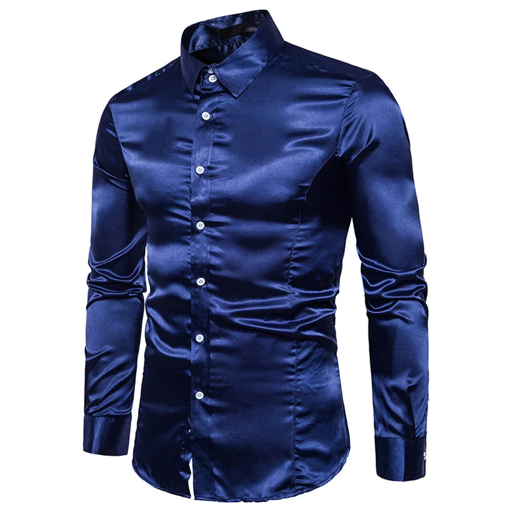 

Homens Marca de moda shirt Novo Slim camisas Blusas masculinas Lazer muscular personalidade Manga Longa shirt roupas 10.4