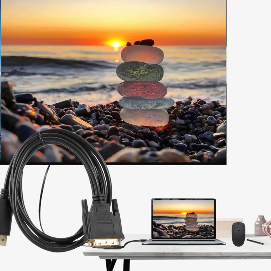 Кабель-переходник Grwibeou Displayport-DVI 1 8 м | Электроника